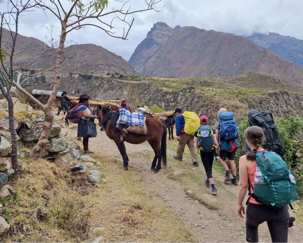 Trekking the dream setting out on the Inca Trail - day 0ne