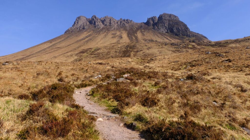 Stac Pollaidh mountain hike in Scotland by Alasdair James.