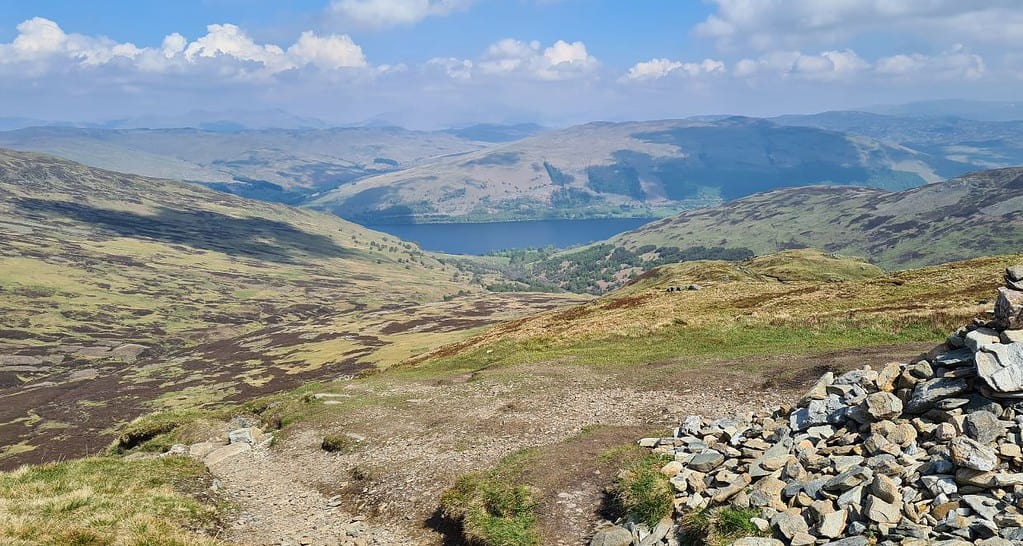 View from hiking up Ben Vorlich, Scotland with our family.
