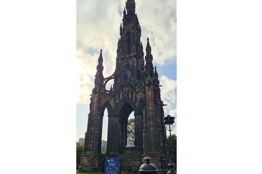 Gothic monument in Princes Street Gardens, Edinburgh